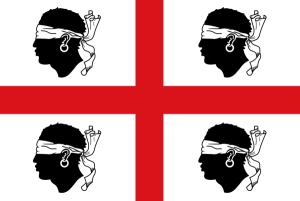 Old Sardinian flag, the Quattro Mori